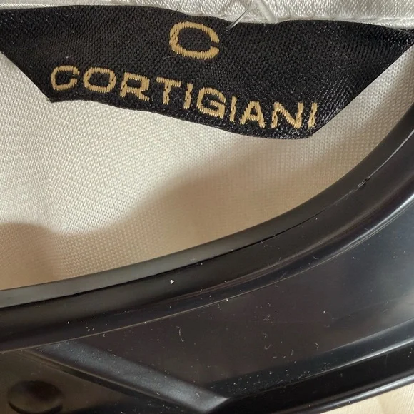 Cortigiani Embroidered Modest Maxi Dress Cream Satin Long Sleeve Size L - Picture 5 of 11